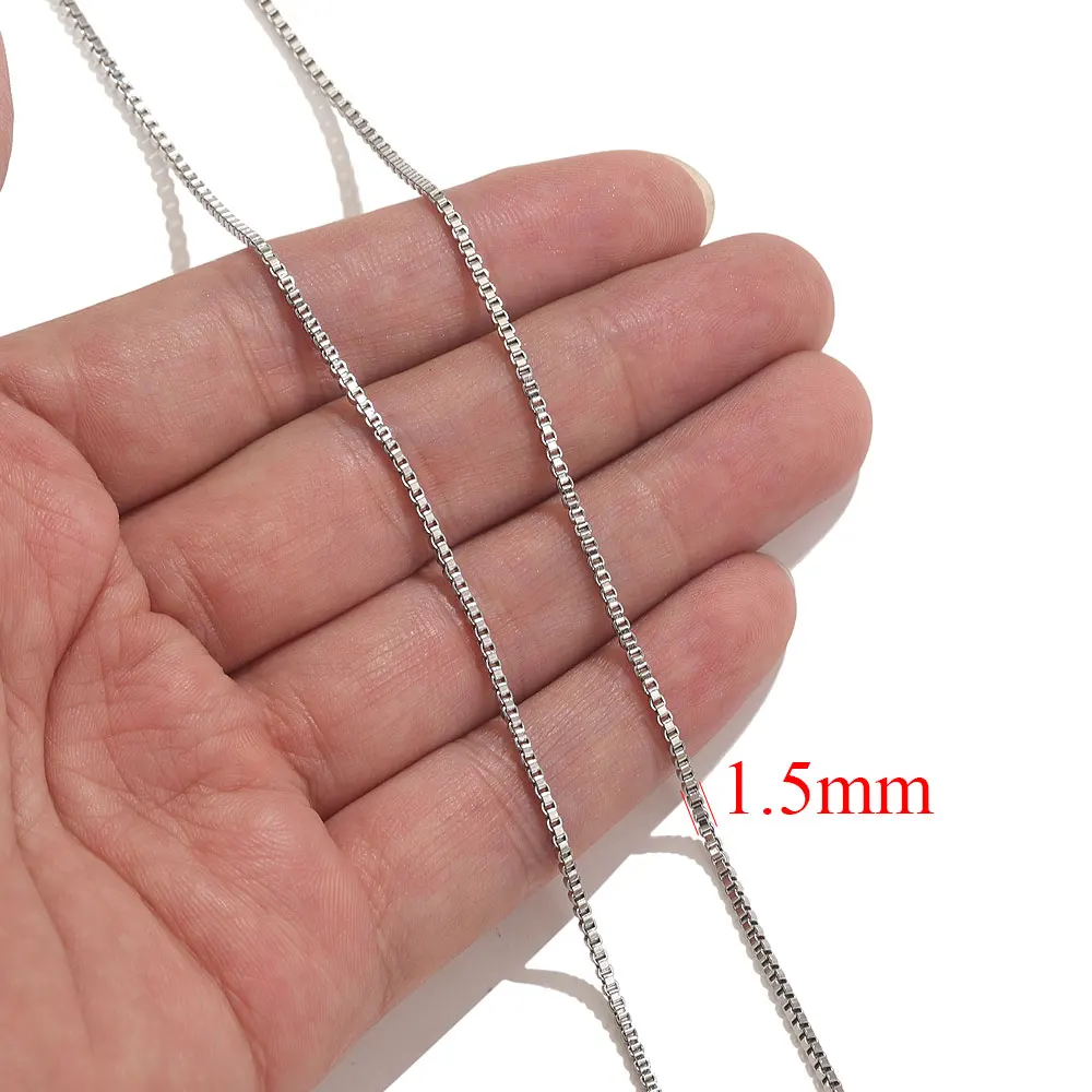 2 Meter Lippen Perlen Kette Edelstahl Kabel Ketten für Schmuckherstellung DIY Halskette Armband Zubehör Goldkette Erkenntnisse
