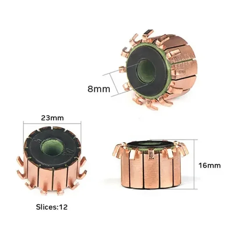 Tone Brass Engine Collector Copper Rods Alternator Motor Collector Microdrill Armature Tool Motor Transformer Copper