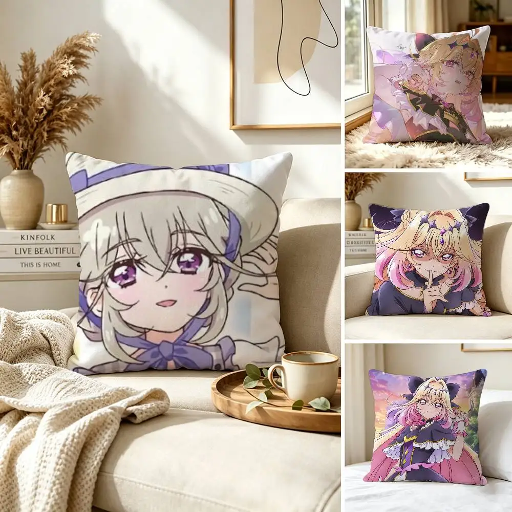Moria Luruka Star Detective Precure Pillow Case for Sofa Living Room Home office Decor Protective Cover