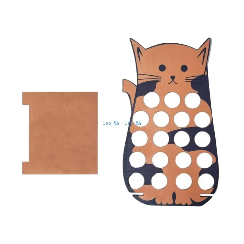 

E15B Unique Cats Design Coffee Capsules Stand for 19 Pods Durable and Creative Coffee Accessories with Convenient Access