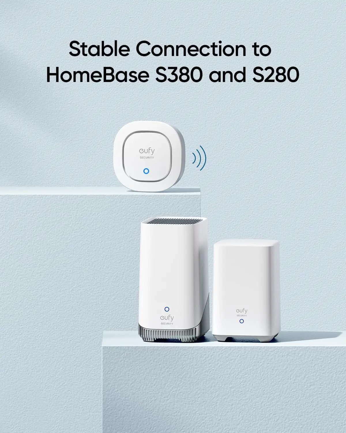 Sirena di sicurezza eufy 105 dB allarme Wireless IP65 avvisi remoti resistenti alle intemperie durata della batteria di 2 anni HomeBase richiesta