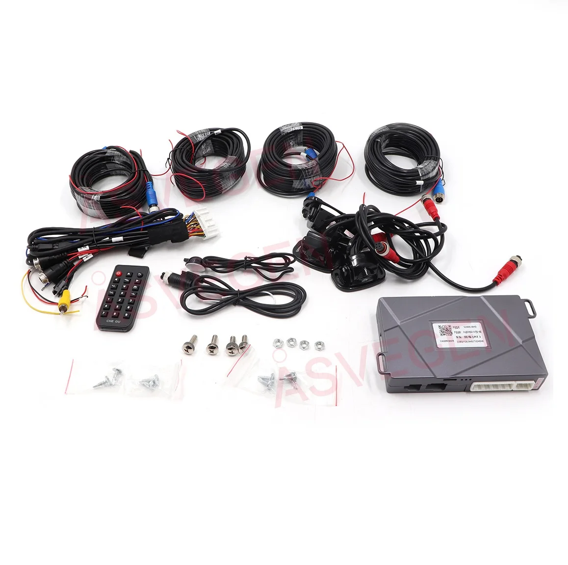 

All Round View 360 Panoramic Car Camera System 3D 360 Degree Surrounding Bird View Truck Bus Security 4 Way Camera DVR Recording