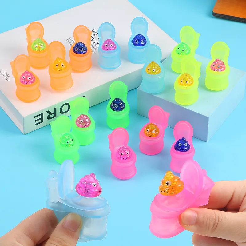 Kawaii squeeze brinquedos, 5pcs, diversão, criativo, novidade, banheiro, banheiro, pressão, engraçado, macio, alívio do estresse