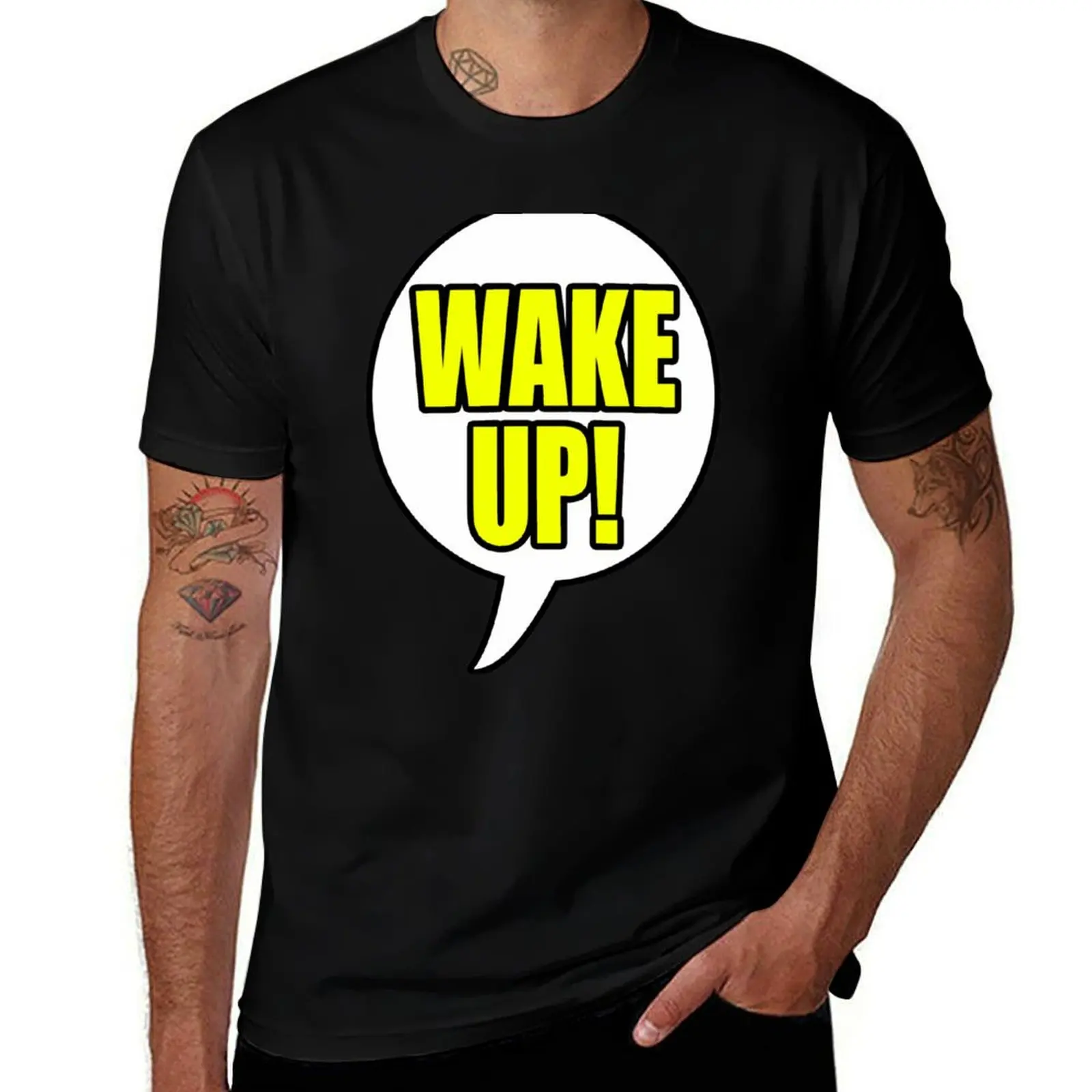 WAKE UP! THROWBACK T-Shirt Lightweight Casual Summer T-Shirt