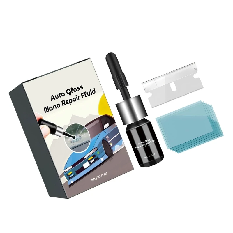 30ml Auto Glass Nanos Repair Fluid Coche Parabrisas Reparación grietas Removedor rayones