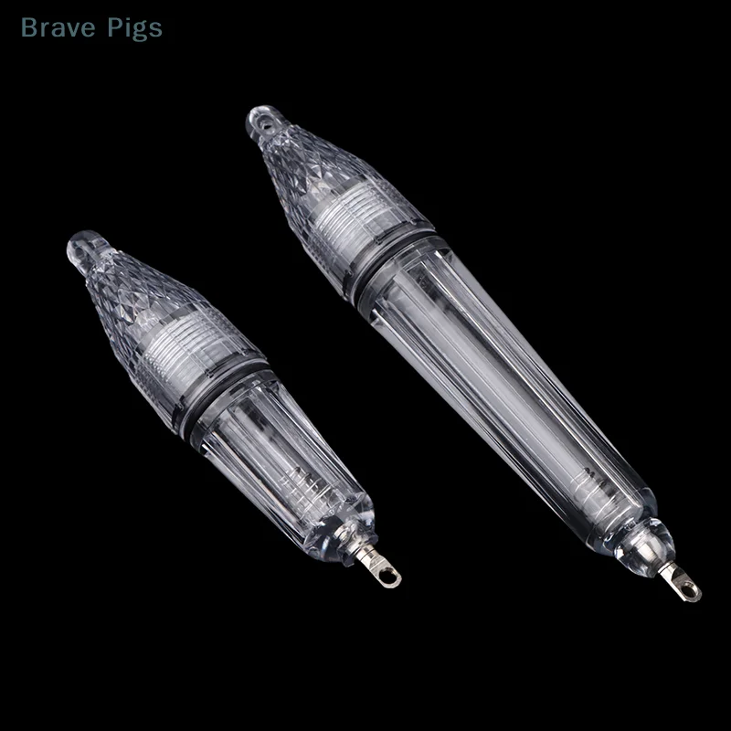 LED Deep Drop Underwater Blinking Fishing Light 12/17CM Ocean Isotope Fishing Light Fish Lure LED Lamp Sea Fishing Accessories