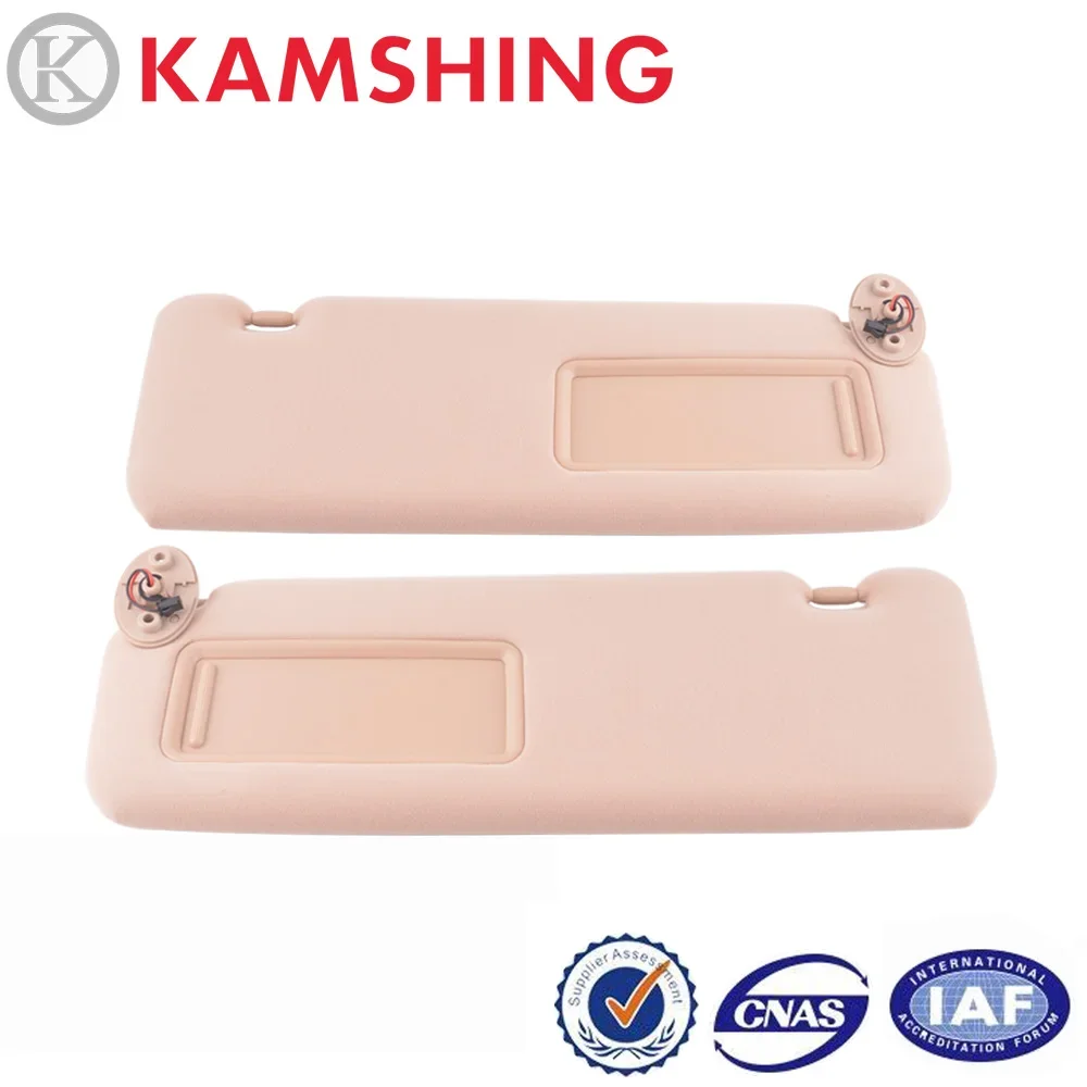 1Pair Refit For Toyota Land Cruiser 08-19 Car Inner Sunvisor Front Sun Shield With LED & Mirror Sunshade & mirror glass