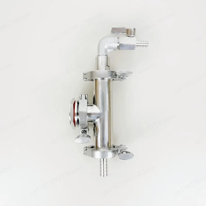 

1.5" Sanitary Tri Clamp Homebrew Steam Condenser Weldless,Indoor Boil Kettle Part For Distillation 304 Stainless Steel