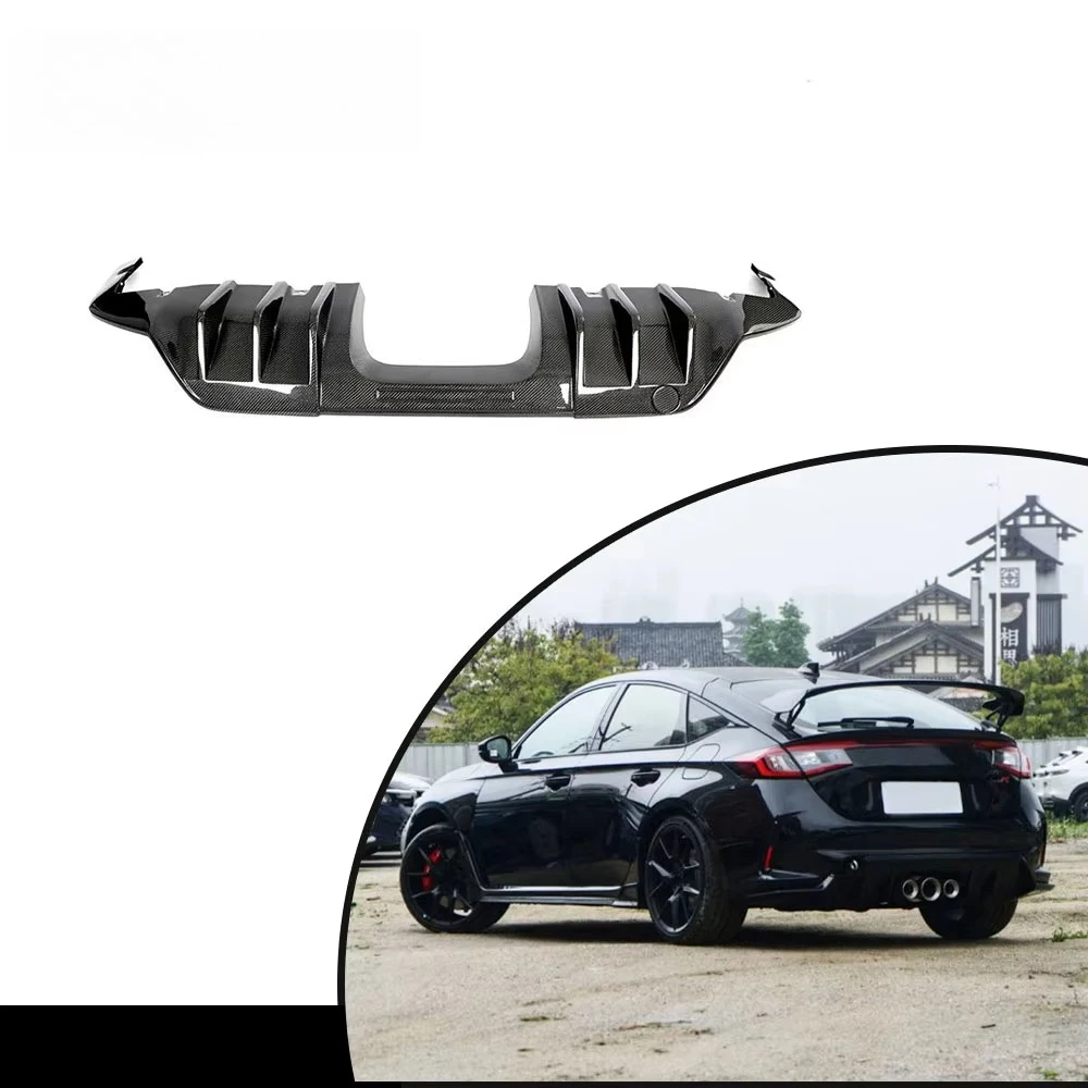 

Car bumpers honda fit Supre High End Upgrade Carbon Fiber Rear Diffusr for Honda Civic Type R car bumpers honda civic