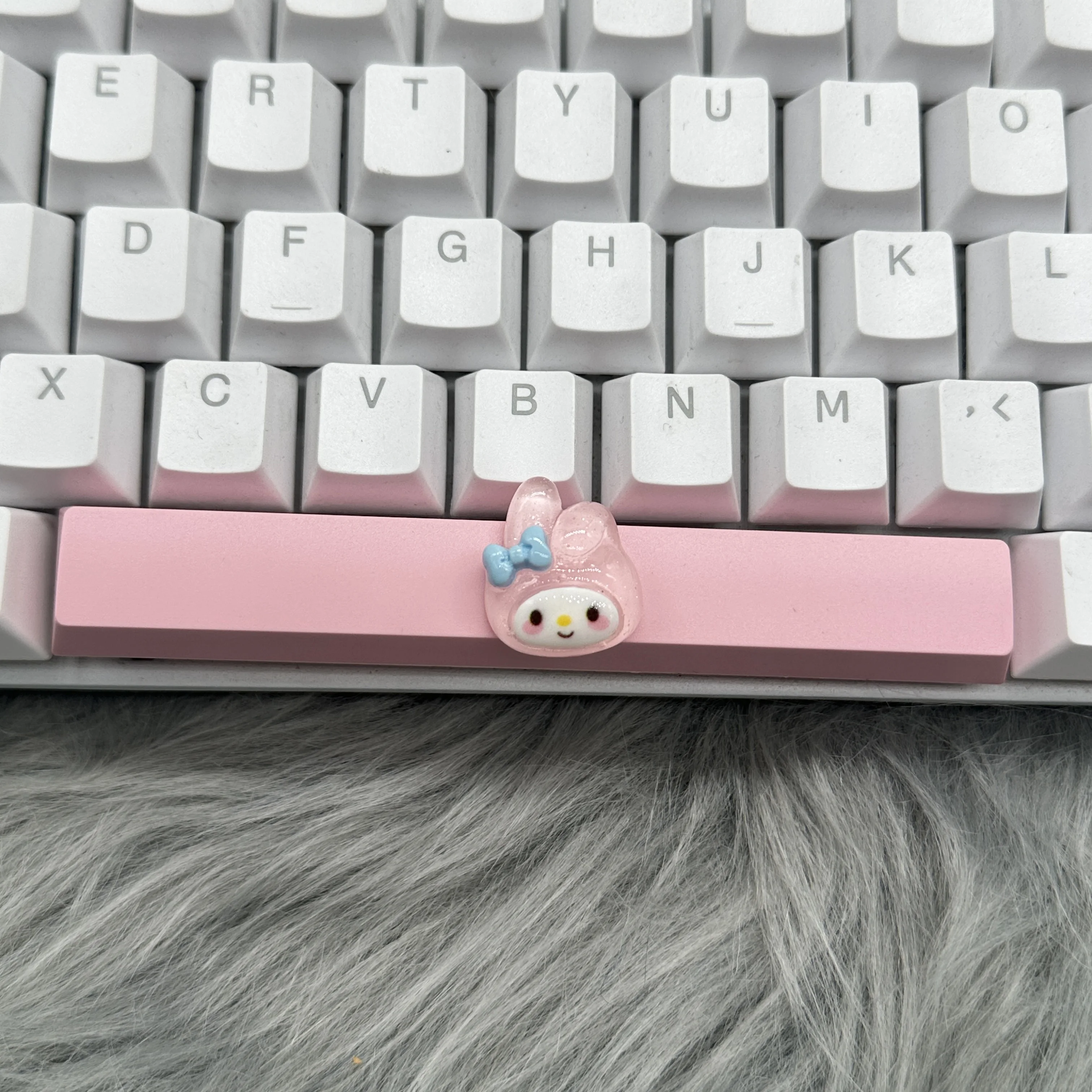 DIY 귀여운 소녀 Keycap 6.25u 스페이스 바 Keycap 기계식 키보드 생일 Keycap 선물 제공