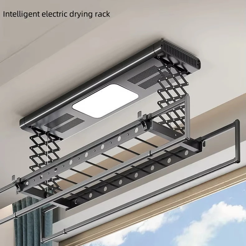 

Balcony Ceiling Smart Electronic Foldable Heating Clothes Drying Rack with Drying