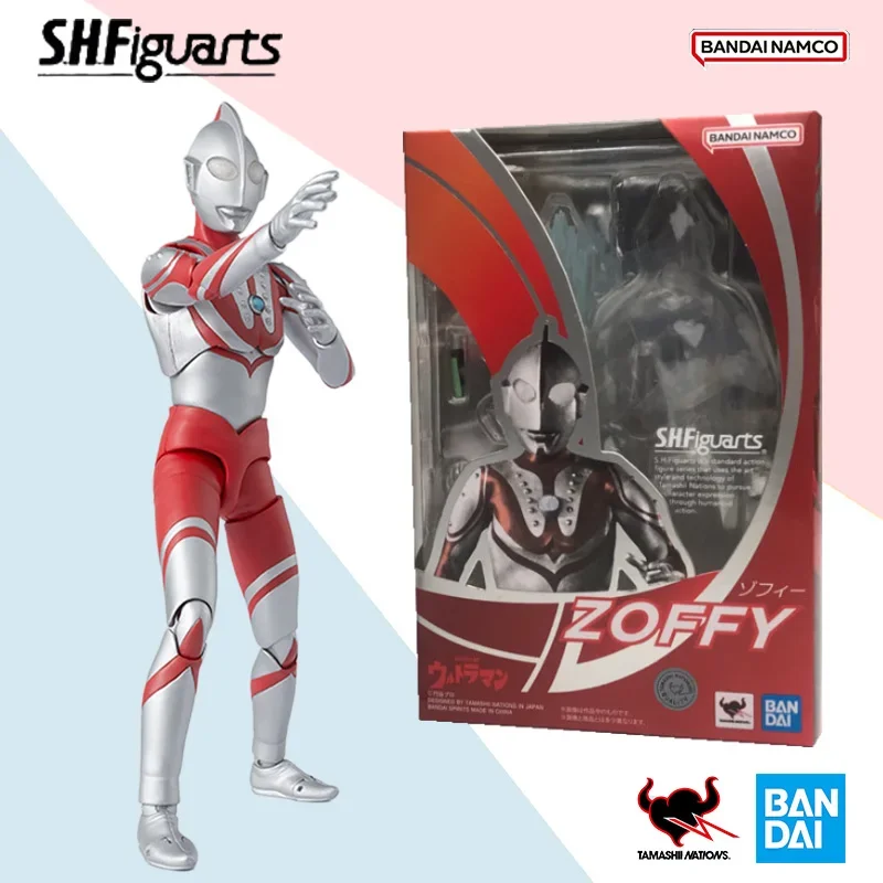 

Оригинальная аниме-фигурка Bandai S.H.Figuarts SHF Ultraman Zoffy, коллекция украшений, подарок на день рождения для детей, модель игрушки