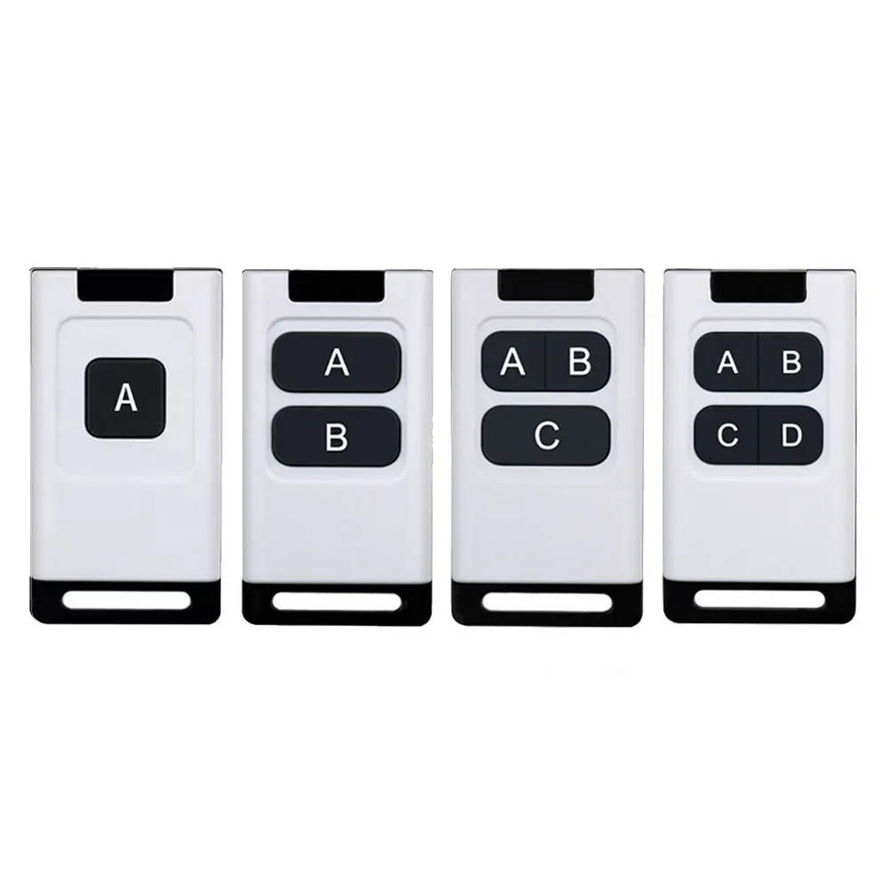 

433MHz 1-4 key Learning Code Remote Control For Traffic Door Garage Door Home Lighting Control