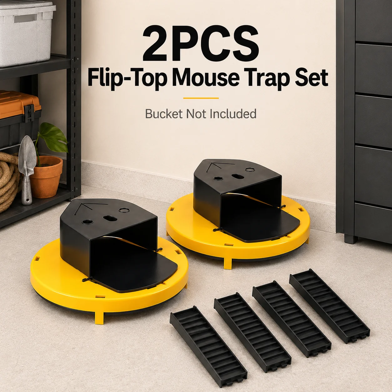 2PCS Reusable Bucket Mouse Tra - Gardening Tools And Uses 评论和价格