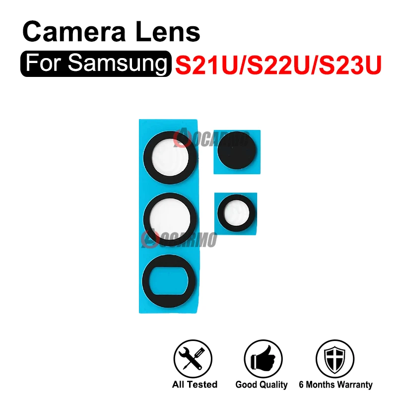 

Объектив задней камеры без рамки для Samsung Galaxy S22u S23U S21U Ultra S22Ultra, запасные части