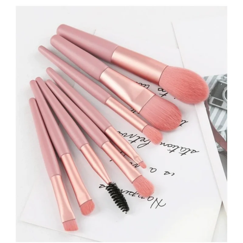 8Pcs Soft Fluffy Makeup Brushes Set For Cosmetics Foundation Brush Powder Eyeshadow Makeup Brush Beauty Tools Free Shiopping