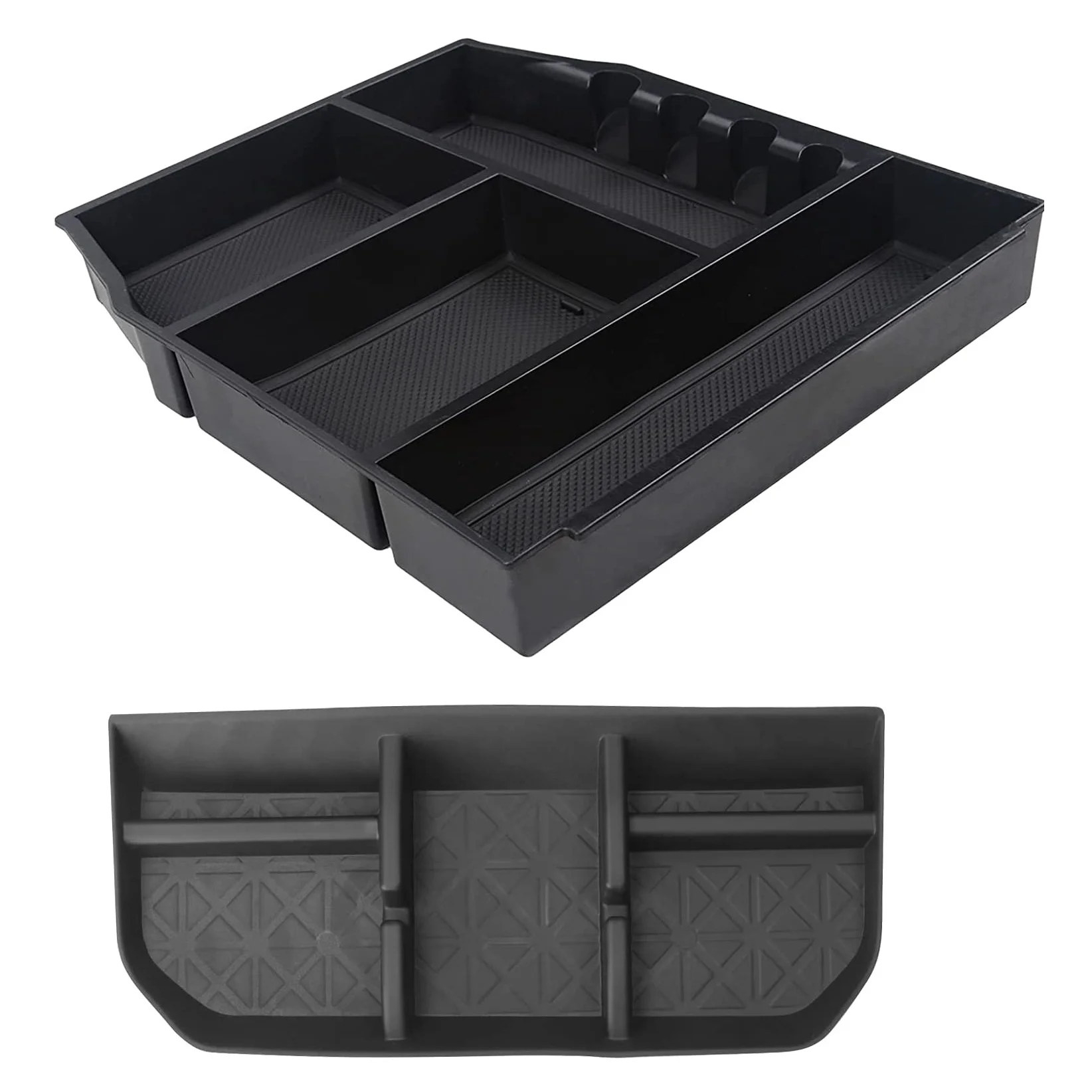 

Center Console Organizer Tray & Dashboard Storage Box Mat for 2021 Ford F150 F-150 Car Armrest Storage Box