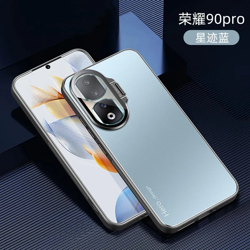 Case for Honor 90 100 200 Pro Metal Lens Camera Holder Cover for X40 X50 Ultra-thin Matte Anti-fingerprint with Magnetic Car