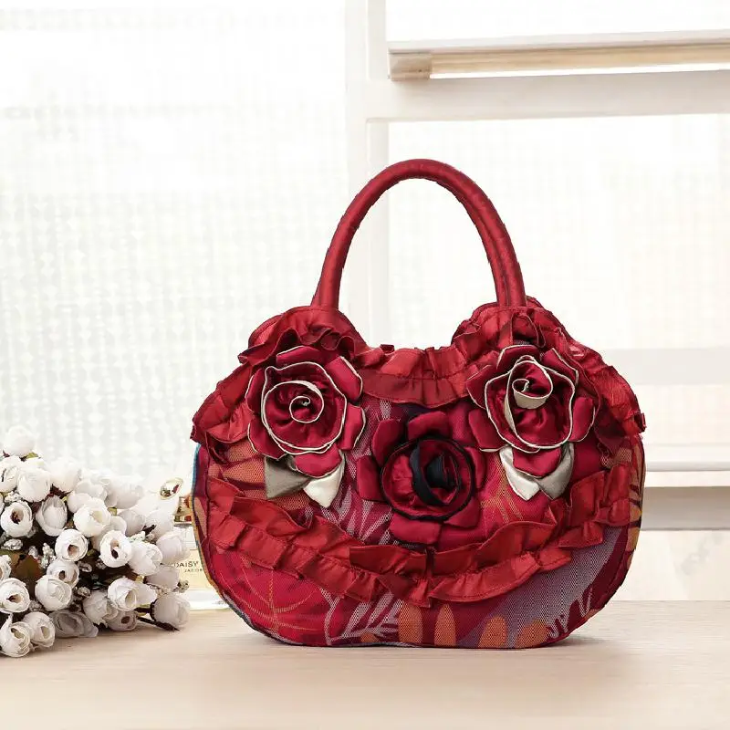 

Fashion Simple Men's Handbag Soft Three-dimensional Flower Large Capacity Storage Bag Daily Handheld Wallet