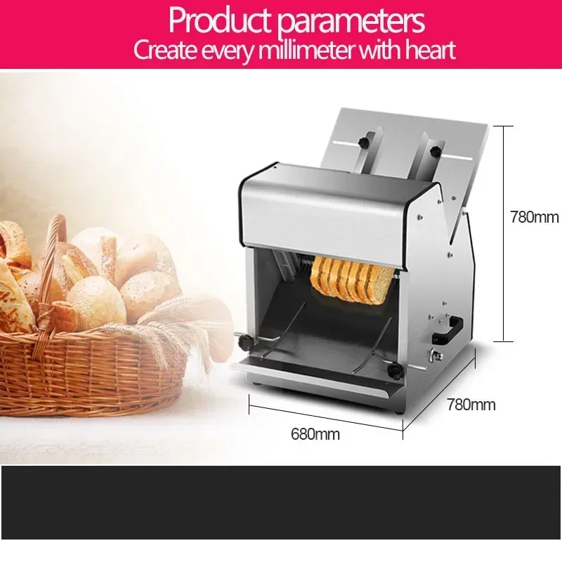 31pc Bread Slicer Electric Toast slicer Commercial Toast Bread Slicer Stainless Steel Bread Cutting Machine