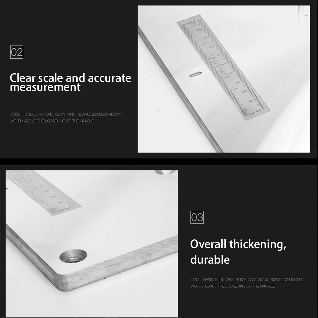 

Trimming Machine Plate Guide Board Wear-resistant Aluminium Alloy Router Table High Hardness Multi-functional Insert Panel