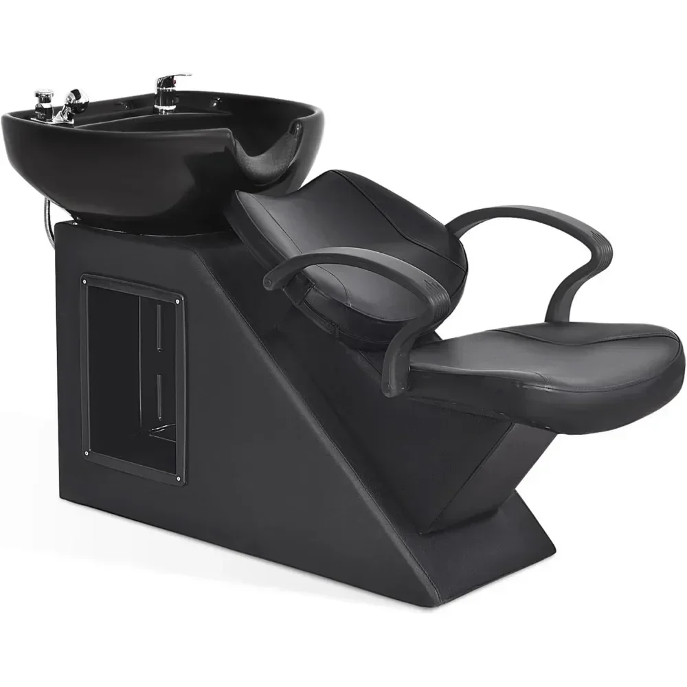 

Ceramic Bowl Shampoo Barber Chair Backwash Sink Barber Chair for Beauty Salon Spa Unit Station