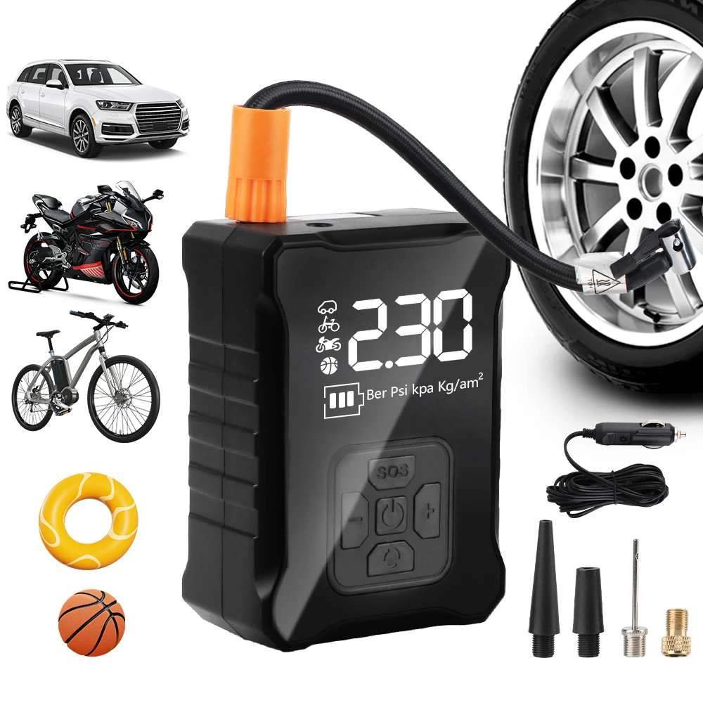 

Wired/Wireless Car Mounted Air PumpTire Inflator Portable Digital Display Inflation Pump 1PC for Motorcycle Boat AUTO Tyre Balls