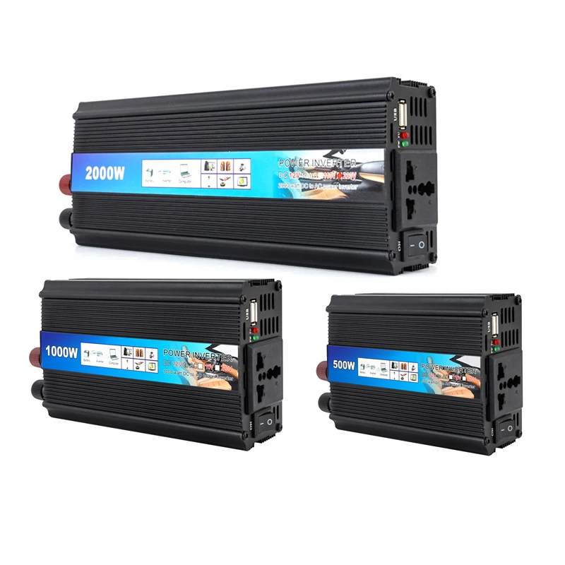 1000W2000W3000W12V/24V to 220V Home Car Carrier Outdoor Modified Wave Inverter