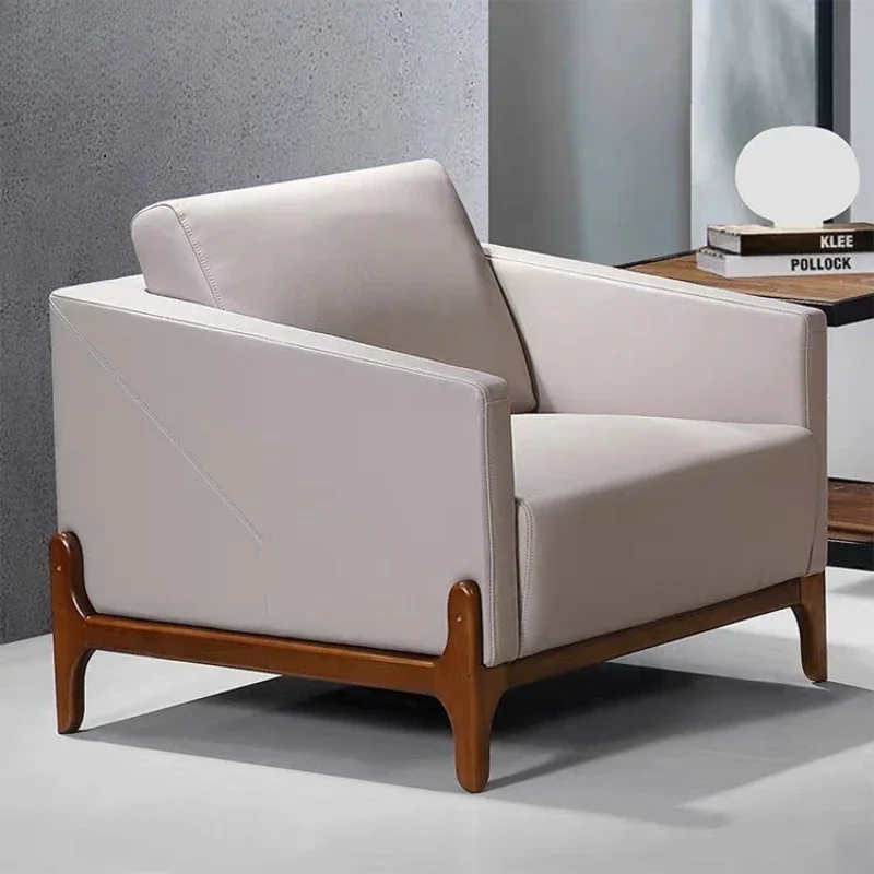 

Office sofa, simple modern leisure, business reception area, three-person coffee table combination