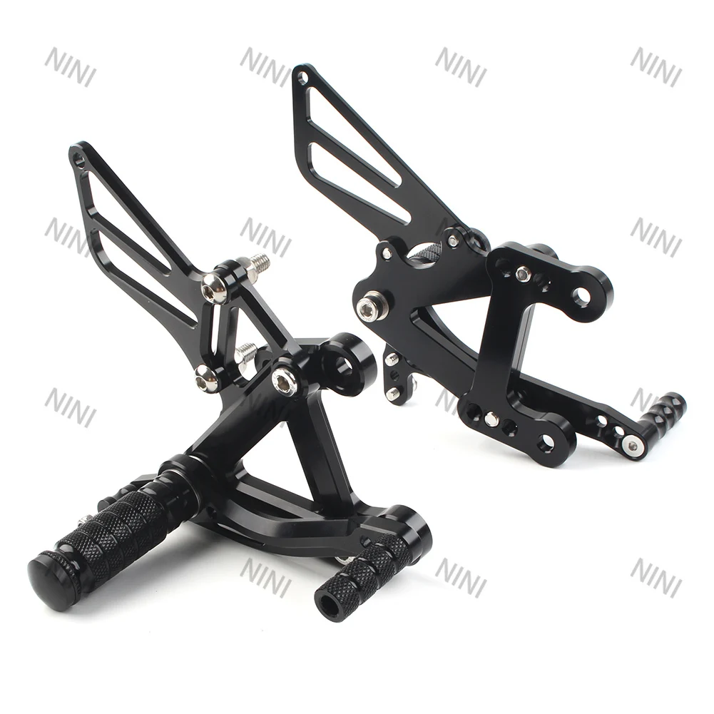 

Motorcycle For Kawasaki Ninja ZX6R 2003 2004 Aluminum Footrest Rearset 1Pair Black Adjustment Foot Rest Rear Set Kits