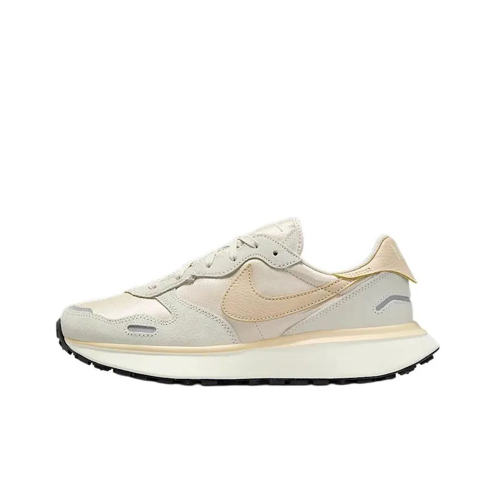 Nike Phoenix Waffle Slip Resistant Abrasion Resistant Low top Casual Running Shoes Women's Beige FD2196-104
