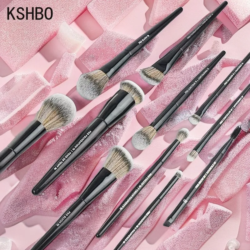 KSHBO Pro Big Foundation Makeup Brush Cream Shadow Contour Brush Blush Powder Synthetic Professional Face Foundation Makeup Tool