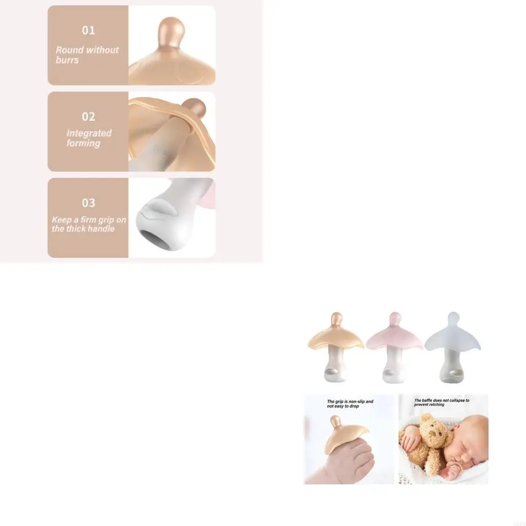 

Silicone Baby Teether soft & safe Newborns Teething Toy for Infant Gums Care