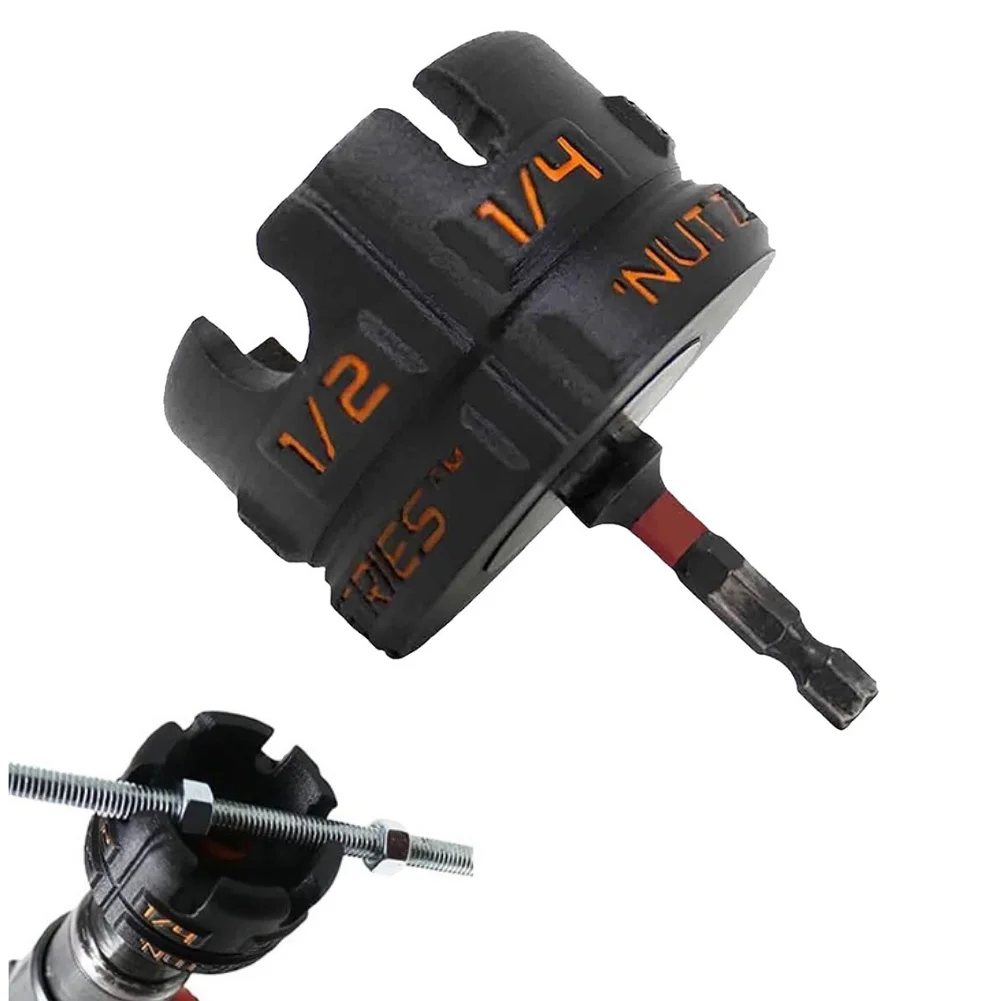 Perlengkapan Bor Mur Multifungsi Mata Bor Mur Soket Kit Penggerak Putar Mur Sayap Berlubang untuk Pelepasan Mur dan Baut Cepat