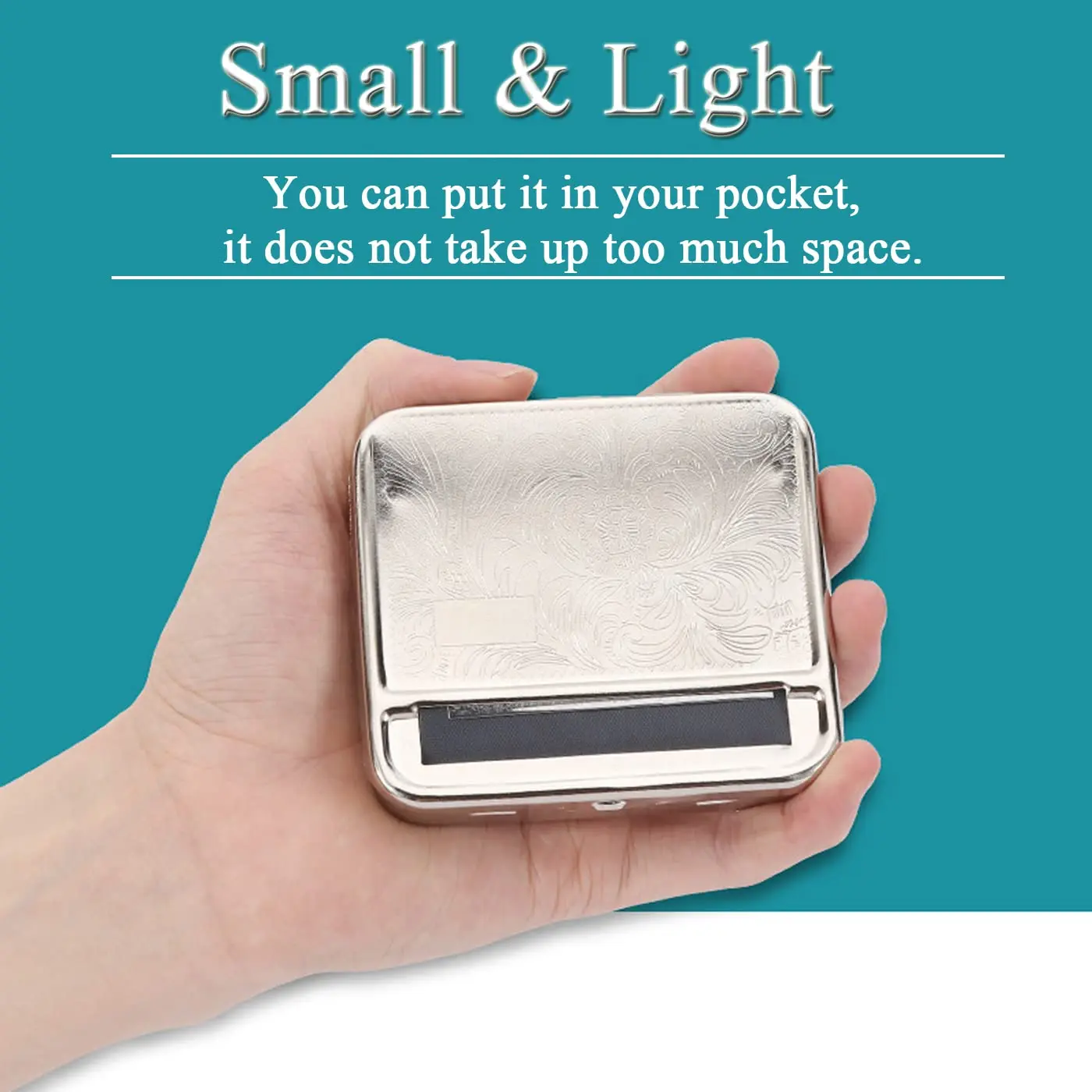 آلة لف المعادن 70 مللي متر/78 مللي متر/110 مللي متر ورقة اليد لفة صندوق مخزن علبة السجائر أداة التدخين عن طريق لف السجائر الخاصة بك