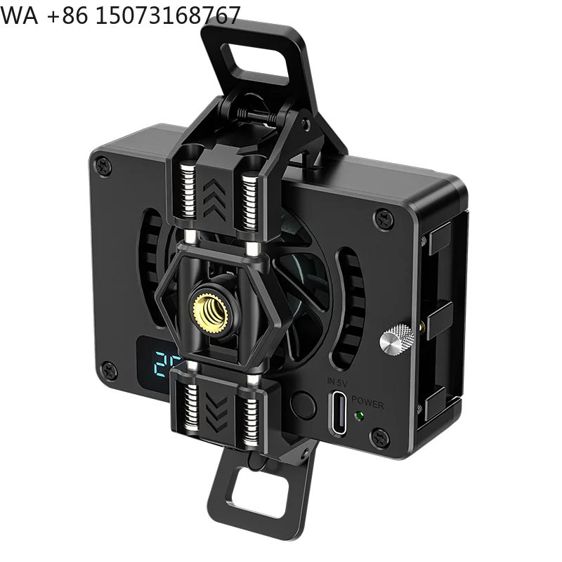 

Профессиональный кулер для телефона, радиатор для мобильного телефона с двойным полупроводниковым охлаждающим чипом, для мобильных игр, прямая трансляция