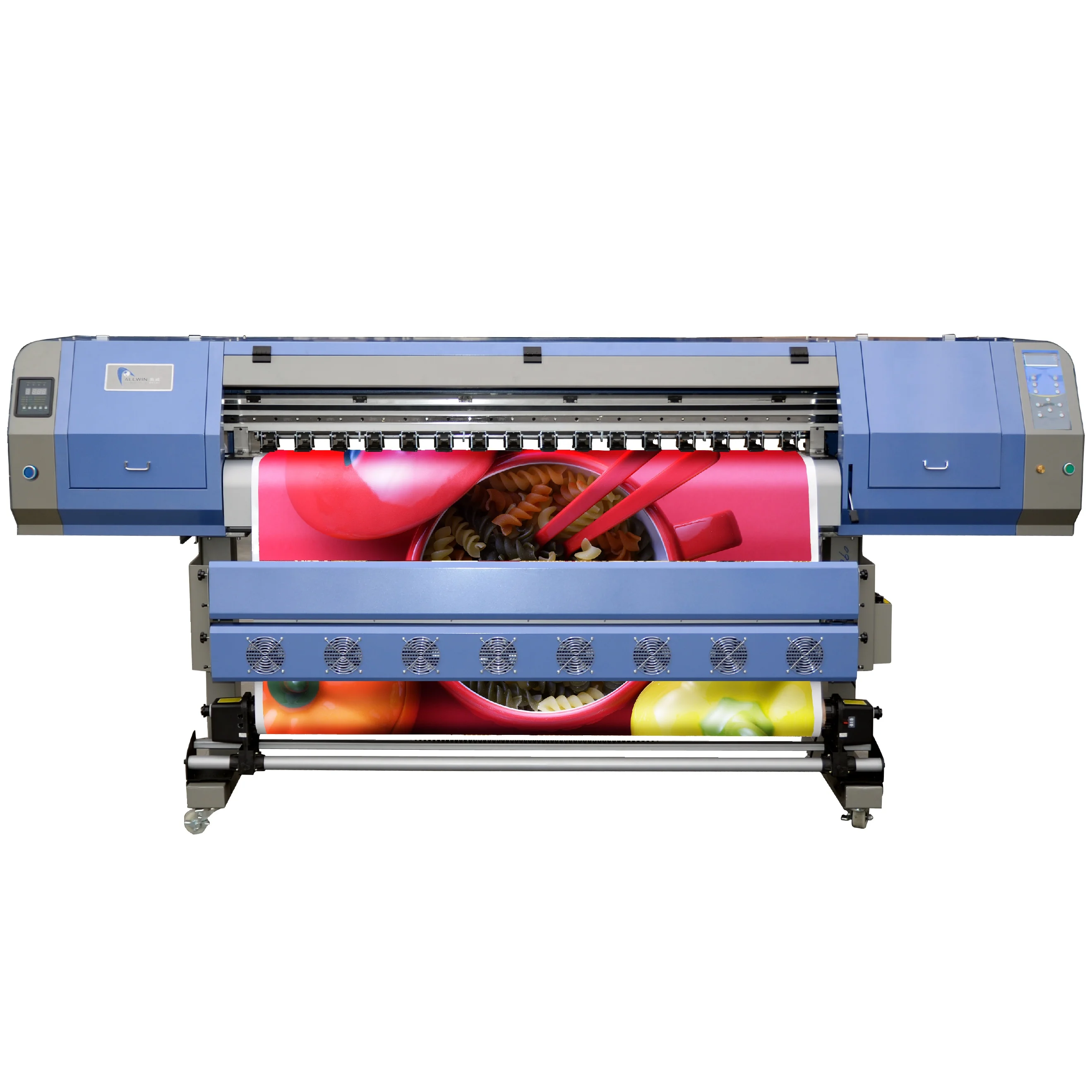 Allwin brand E180s  1.8m 1/2/4 i3200 dx5 printhead eco solvent inkjet printer for outdoor PVC printing