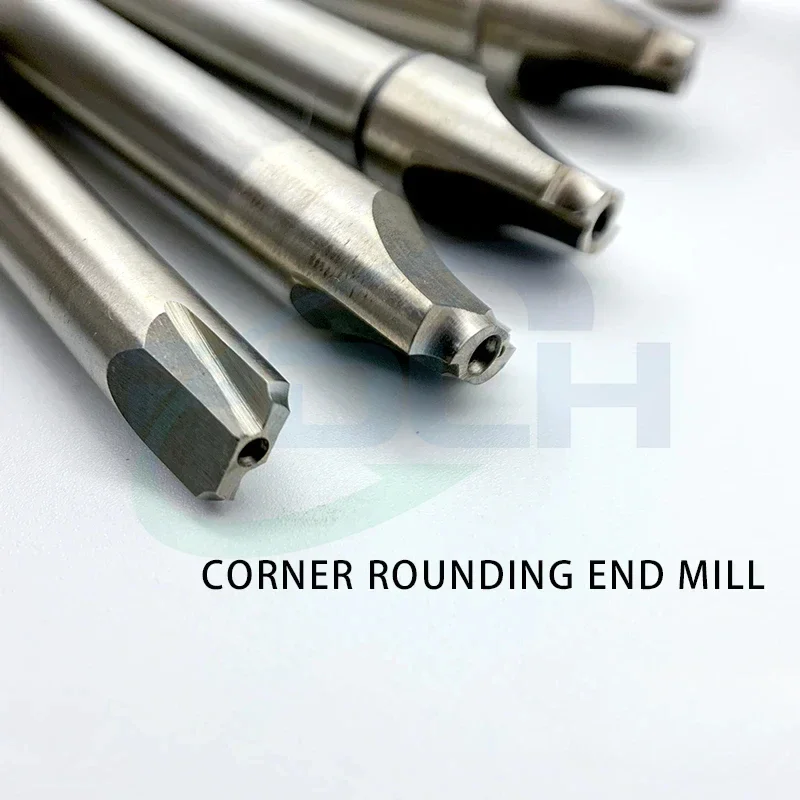 HSS R Sudut Pembulatan Akhir Pabrik Fillet Radius Seperempat Lingkaran Pemotong 2 & 4 Inci Alat Mesin Flute R1-R4