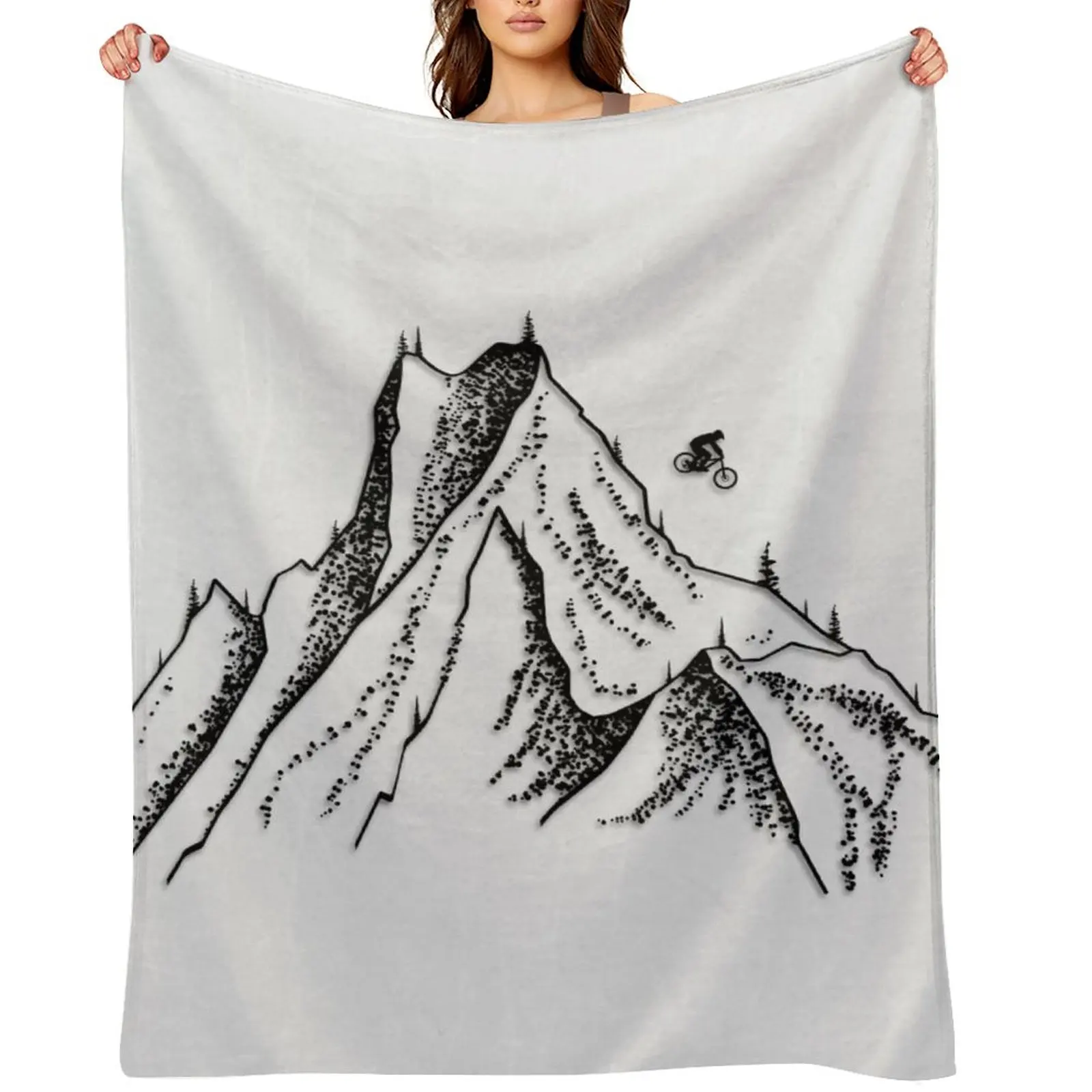 

Downhill Throw Blanket Sofas Flannel Blankets For Bed Flannel Fabric Blankets