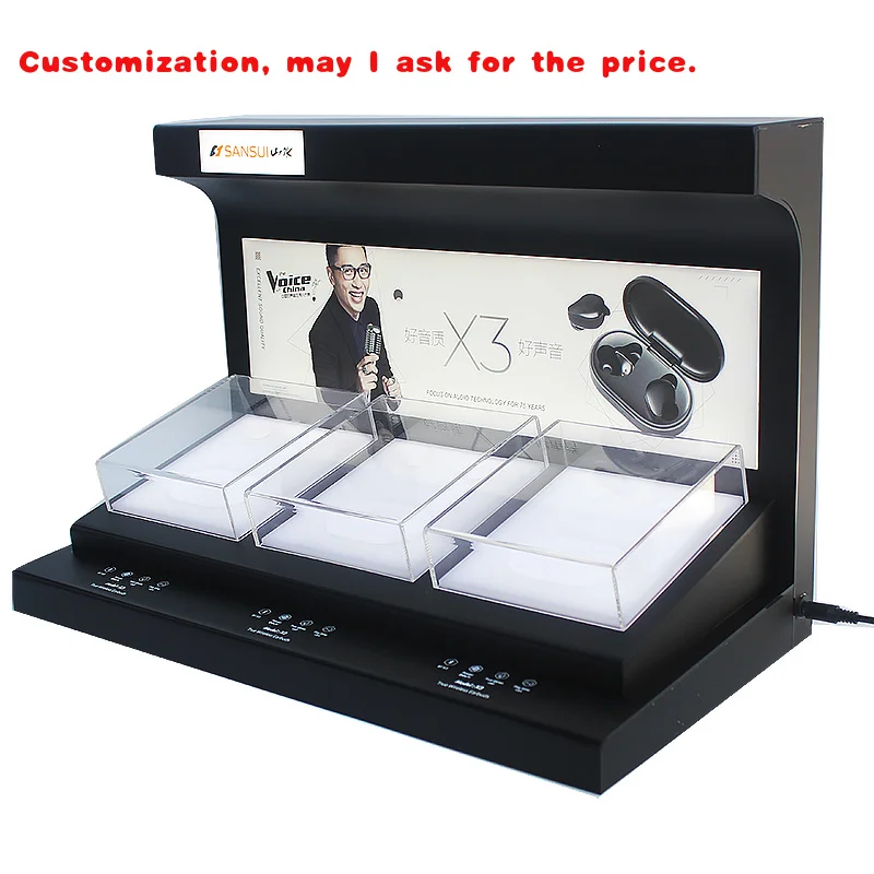 

Custom.Tinya Custom Counter Двухслойный уличный беспроводной динамик Акриловая подставка для дисплея Подставка для музыкального плеера