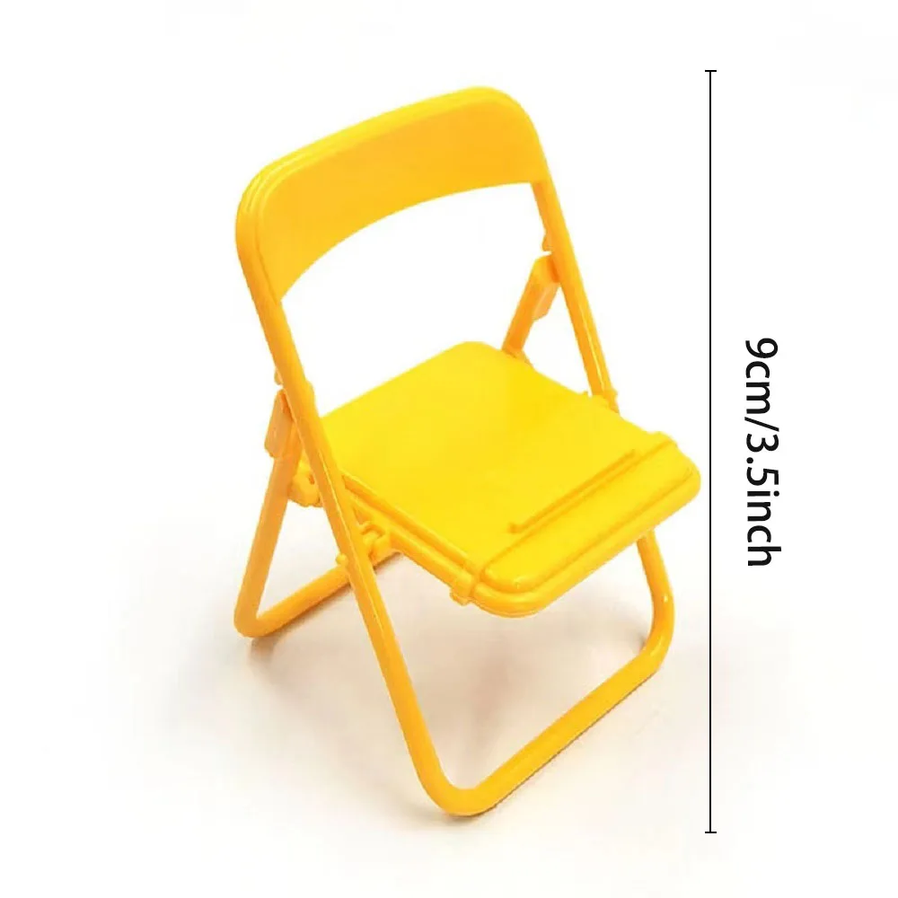 5 Stück kreative Klappstuhl Desktop-Telefonst änder Macaron Farbe Hocker Ständer Dekoration tragbare faule Ständer