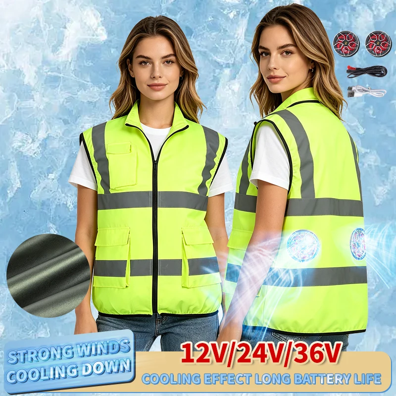 

High Quality Summer Outdoor Cooling Vest With Fan Usb Air Conditioning Clothes, Suitable for Construction Workers