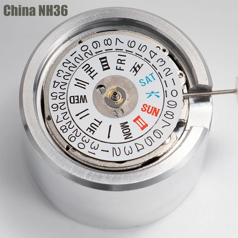 

China NH36A Movement Can Replace The Japan NH36 Movement Date 3 o'clock Week Calendar High Accuracy Automatic Mechanical NH36