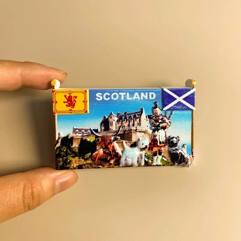 

British England travel souvenirs3dThree-dimensional Building Magnetic Refrigerator Sticker Creative Home Kitchen Decoration