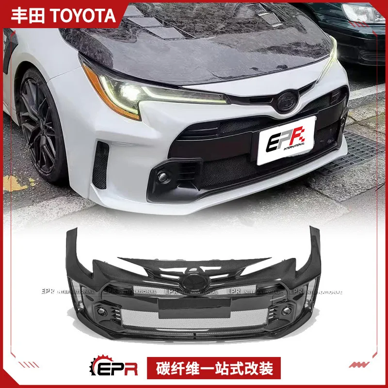 

Подходит для Toyota Corolla, переднего бампера Leiling 19-22 E210, полимерного волокна GR, замена переднего бампера