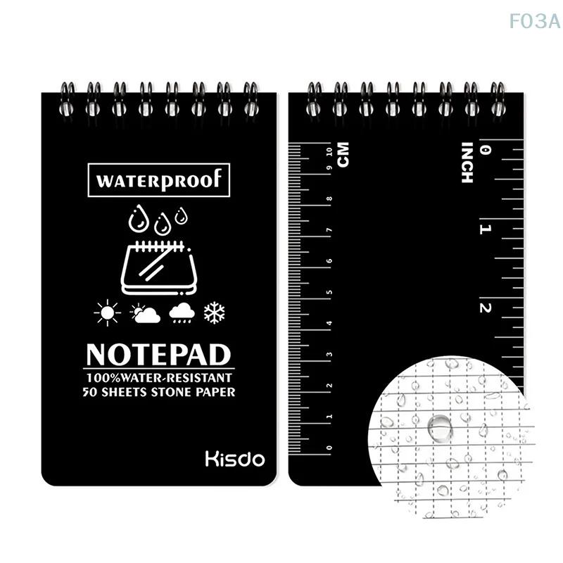 Waterproof Pocket Notebook Mini Note Pads Stone Paper Pocket Notebooks All-Weather Memos Blank Paper Notepad Office Supplies