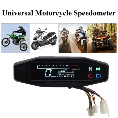Digital Motorcycle Speedometer Meters Instrument With Turn Signal Light Indicator Dashboard Panel Motorcycle Accessories