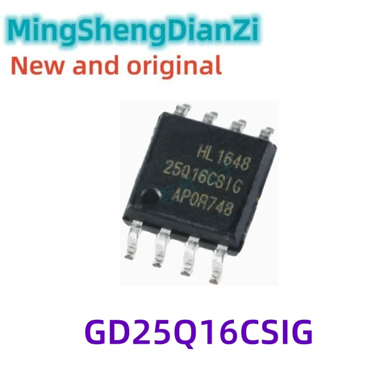 2PCS Brand new GD25Q16CSIG SMD SOP-8 16Mbit SPI FLASH memory chip