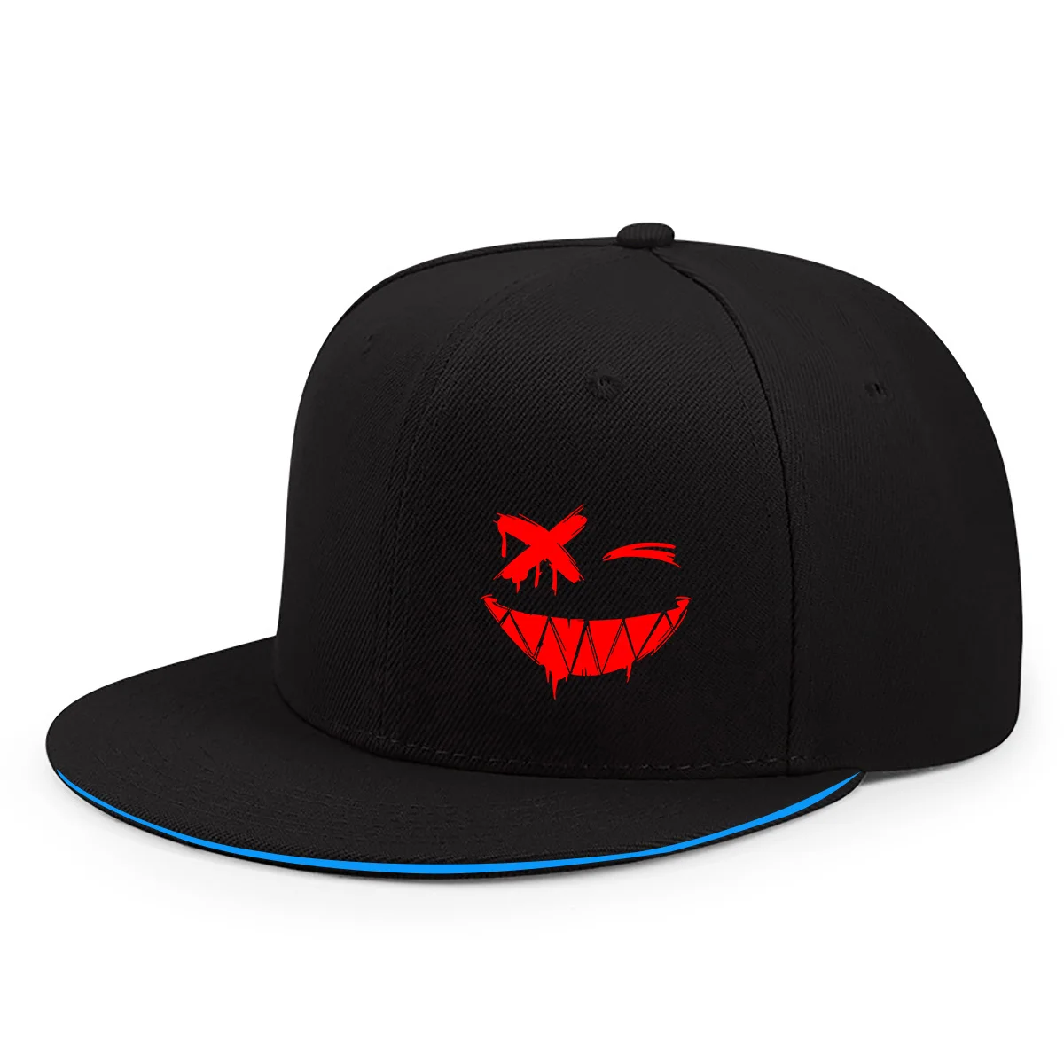 Red XX Baseballkappen mit lächelndem Gesicht, für Männer und Frauen, Hip-Hop, Outdoor, verstellbar, lässig, Sonnenschutz, Sonnenhut, Streetwear – Detail 5