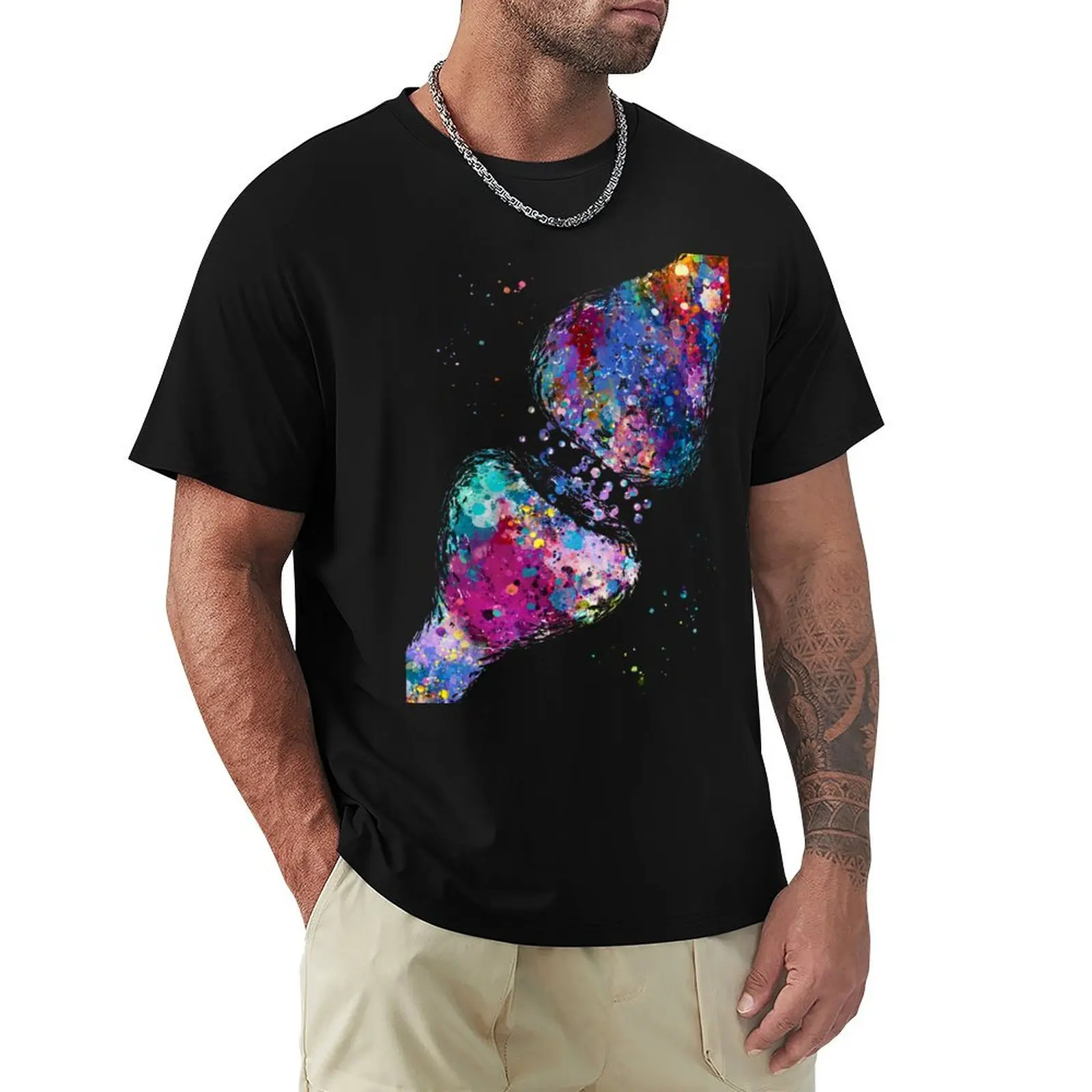Synapse of Neurotransmitters T-Shirt man t shirt graphic T-Shirt